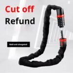 TGpao 5-Digit Password Bike Lock, Heavy-Duty Chain with Alloy Lock, Anti-Theft for Bicycle/Mountain Bike/Road Bike