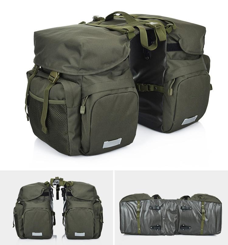 bicycle saddle bags rear rack