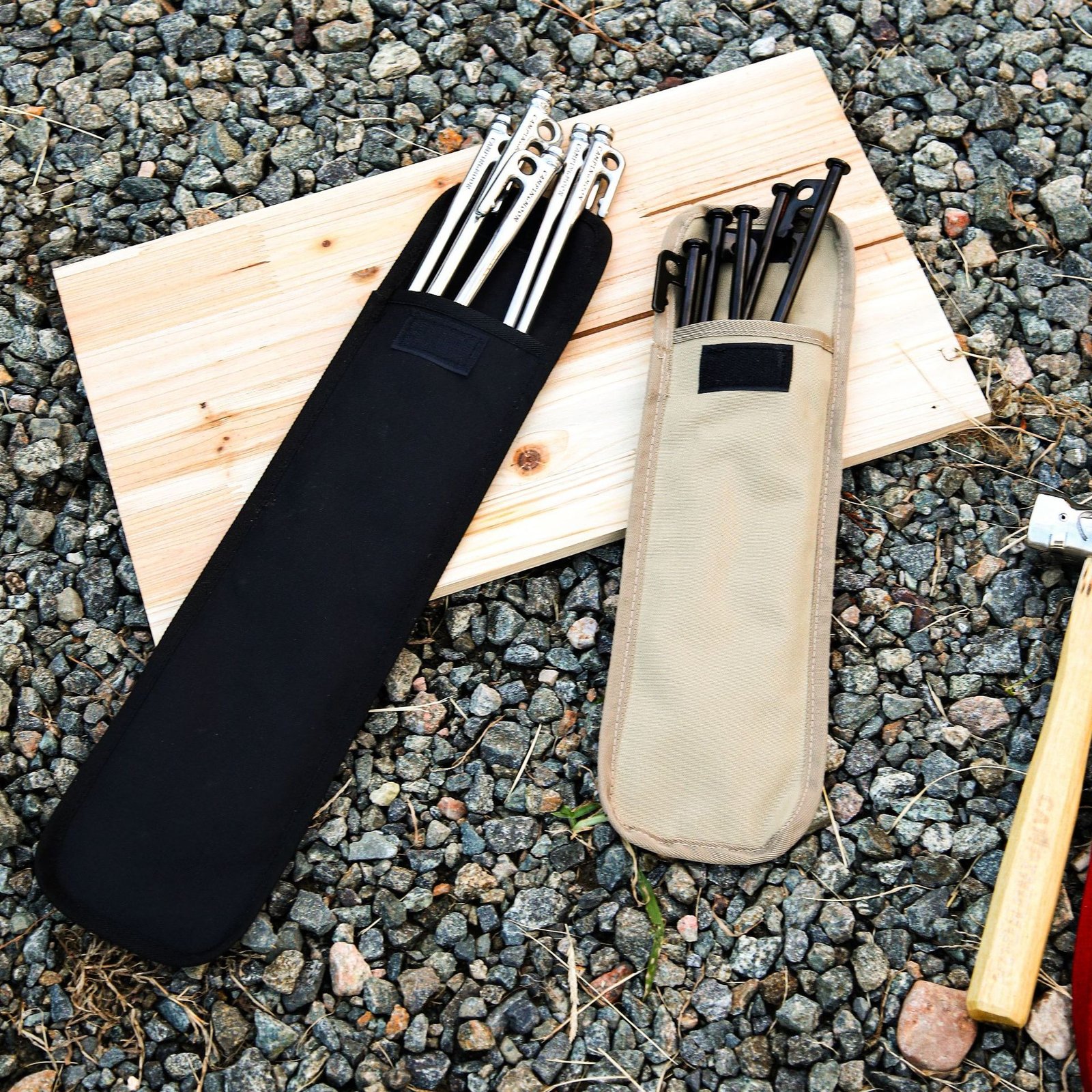 heavy-duty tent nail bag