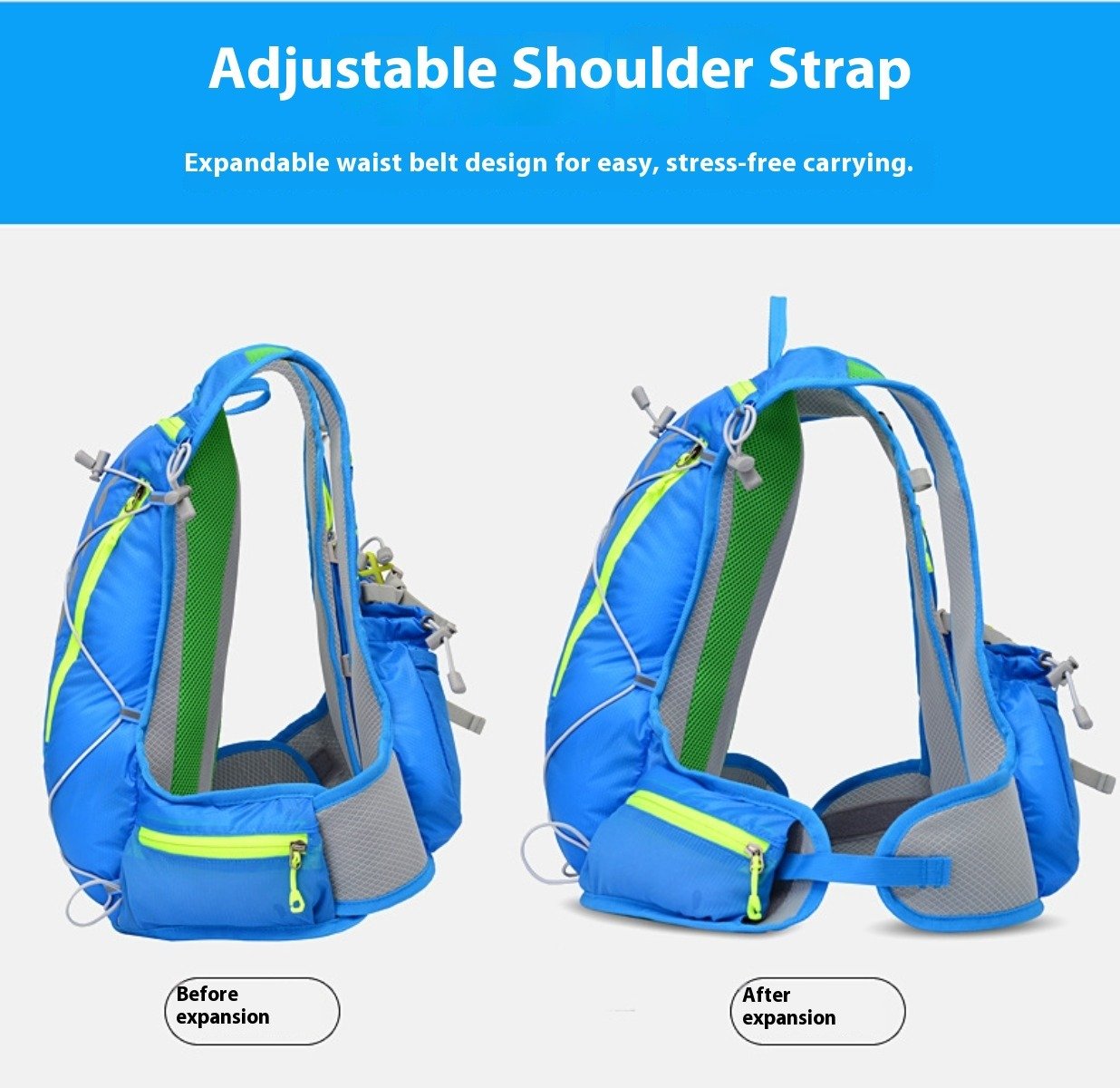 running belt with water bottle holder