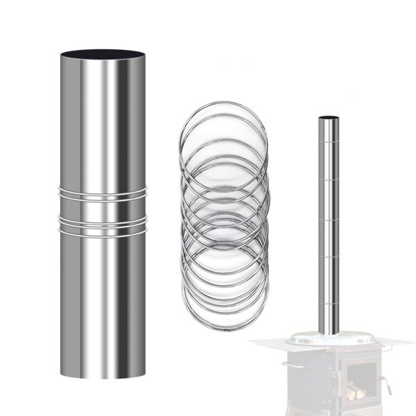 titanium wood stove chimney