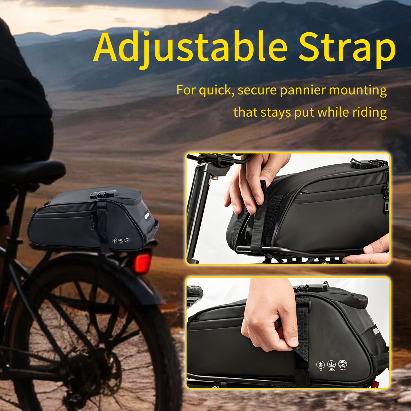 Bike Pannier with Combination Lock