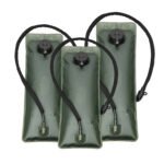 TGpao Hydration Bladder 2L/2.5L/3L - EVA Food Grade Water Reservoir for Outdoor Sports, Cycling, Running & Hiking (Gray/Black/Khaki/Army Green)