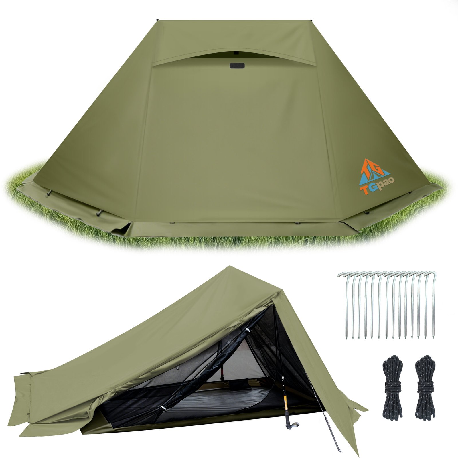 1 trekking pole tent 2 person