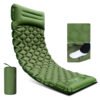 TGPao camping air mattress with foot pump in an outdoor tent camping scene, showing portable sleeping pad for backpacking.